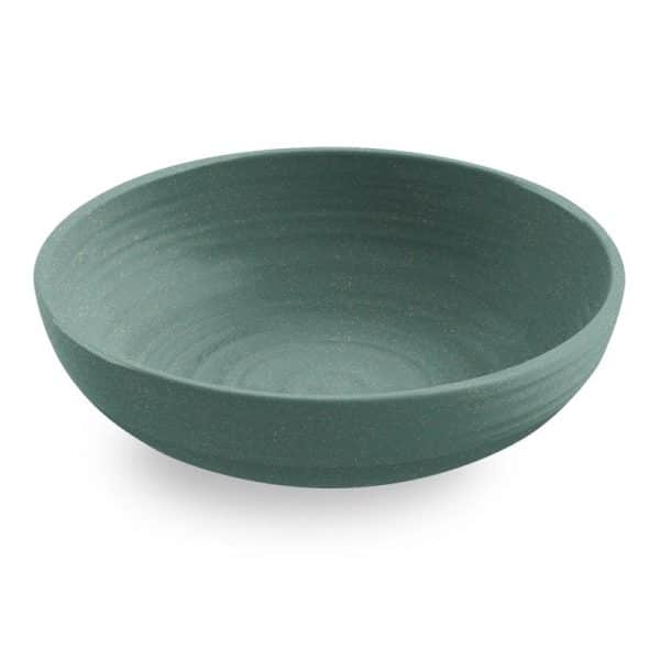 Tarhong Green Bamboo/Fiber Artisan Low Bowl 1 each