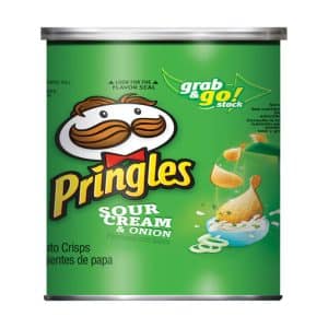 Pringles Sour Cream & Onion Chips 2.5 oz Can
