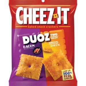 Cheez-It Duoz Bacon and Cheddar Crackers 4.3 oz Bagged