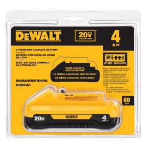 DeWalt 20V MAX DCB240 20 V 4 Ah Lithium-Ion Battery 1 pc