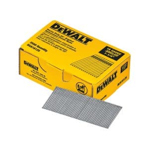 DEWALT 1-1/4 in. 16 Ga. Angled Strip Brite Finish Nails 20 deg 2500 pk