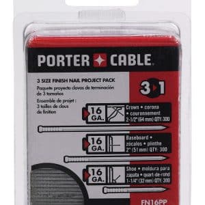 Porter Cable Assorted in. 16 Ga. Straight Strip Galvanized Finish Nails 900 pk