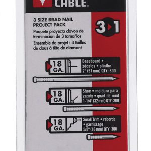 Porter Cable Assorted in. 18 Ga. Straight Strip Galvanized Brad Nails 90 deg 900 pk