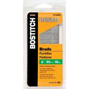 Bostitch 18 Ga. X 2 in. L Coated Stainless Steel Brad Nails 500 pk