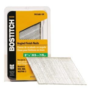 Bostitch 2-1/2 in. 15 Ga. Angled Strip Coated Finish Nails 1,000 pk