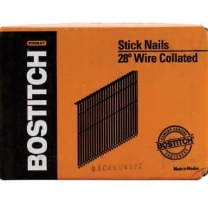 Bostitch 2 in. 11 Ga. Straight Strip Galvanized Framing Nails 28 deg 2000 pk