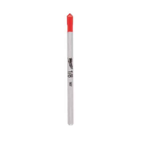 Milwaukee 1/8 in. X 2 in. L Carbide Tipped Glass/Tile Drill Bit 1 pc