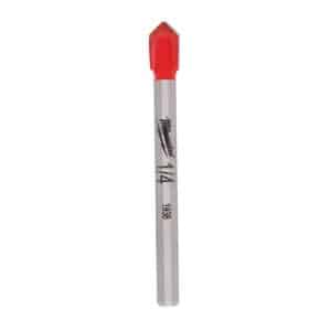 Milwaukee 1/4 in. X 2.25 in. L Carbide Tipped Glass/Tile Drill Bit 1 pc
