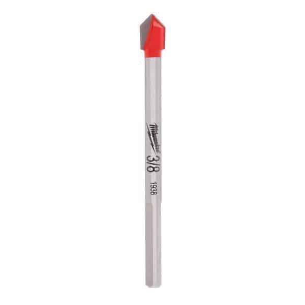 Milwaukee 3/8 in. X 3.75 in. L Carbide Tipped Glass/Tile Drill Bit 1 pc