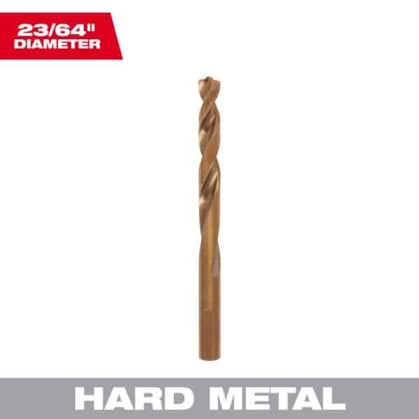 Milwaukee Red Helix 23/64 in. X 5 in. L Cobalt Drill Bit 1 pk