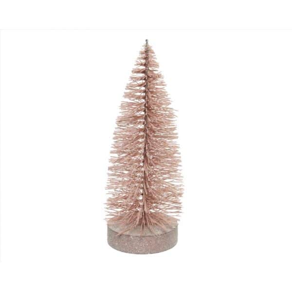 Everlands Pink Bottle Brush Indoor Christmas Decor 11.8 in.