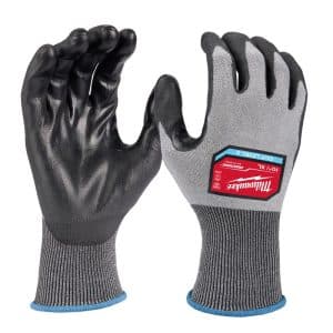 Milwaukee Unisex Indoor/Outdoor Dipped Gloves Black/Gray XL 1 pair
