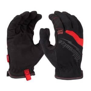 Milwaukee Unisex Indoor/Outdoor Free-Flex Work Gloves Black/Red M 1 pair