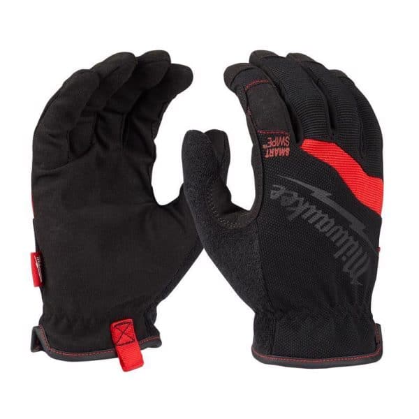 Milwaukee Unisex Indoor/Outdoor Free-Flex Work Gloves Black/Red M 1 pair