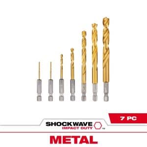 Milwaukee  Shockwave Drive Bit Set Titanium 7 pc