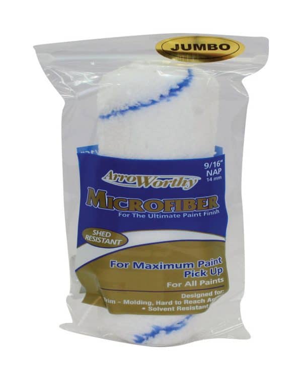 ArroWorthy Microfiber 9/16 in. Jumbo Mini Paint Roller Cover 1 pk