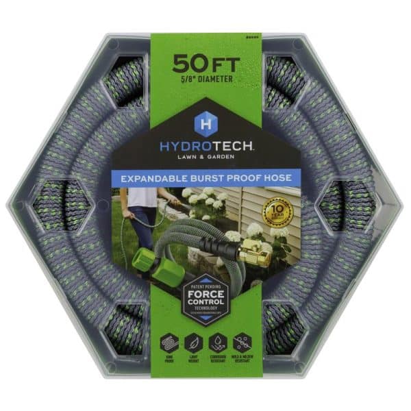 Hydrotech 5/8 in. D X 50 ft. L Medium Duty Expandable Lightweight Garden Hose