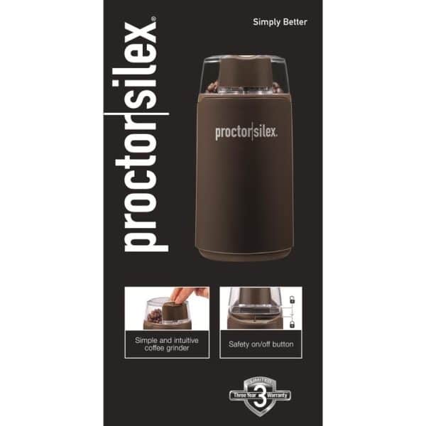 Proctor Silex Fresh Grind Brown Plastic/Steel 12 cups Coffee Grinder