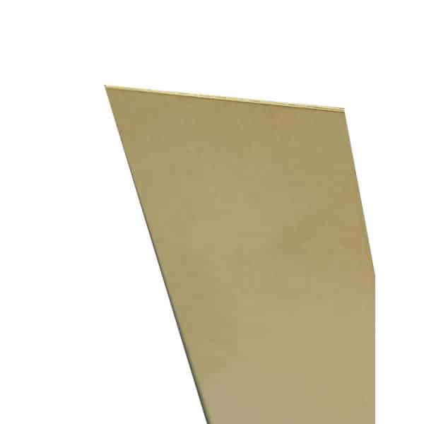 K&S 0.04 in. X 6 in. W X 12 in. L Mill Brass Plain Sheet Metal