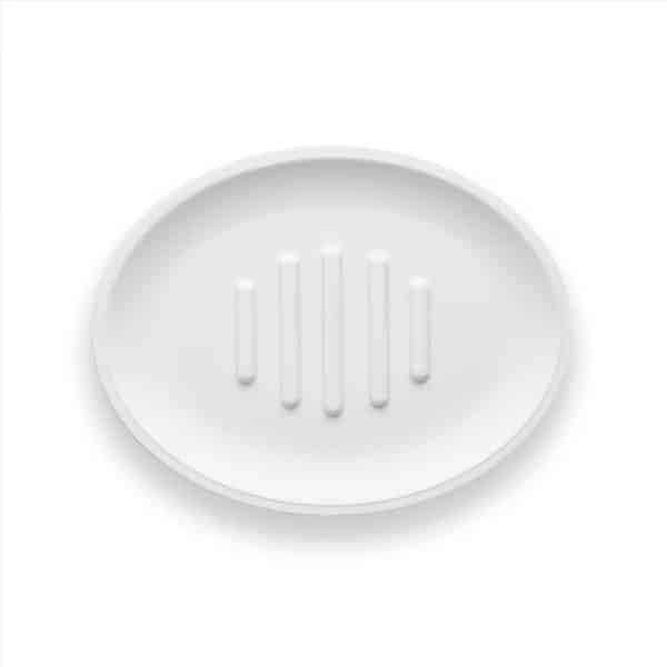 Sttelli Belize White Plastic Soap Dish
