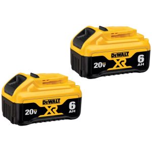DeWalt 20V MAX DCB206-2 20 V 6 Ah Lithium-Ion Battery Combo Pack 2 pc