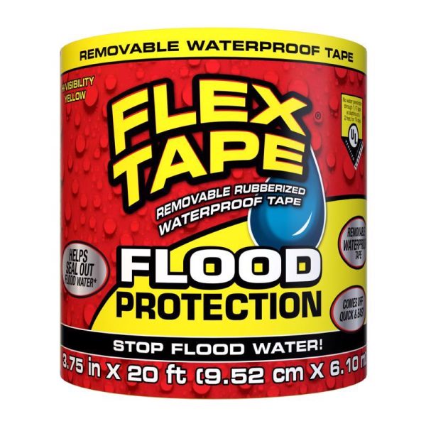 FLEX SEAL Family of Products FLOOD Protection 3.75 in. W X 20 ft. L Yellow Waterproof Repair Tape