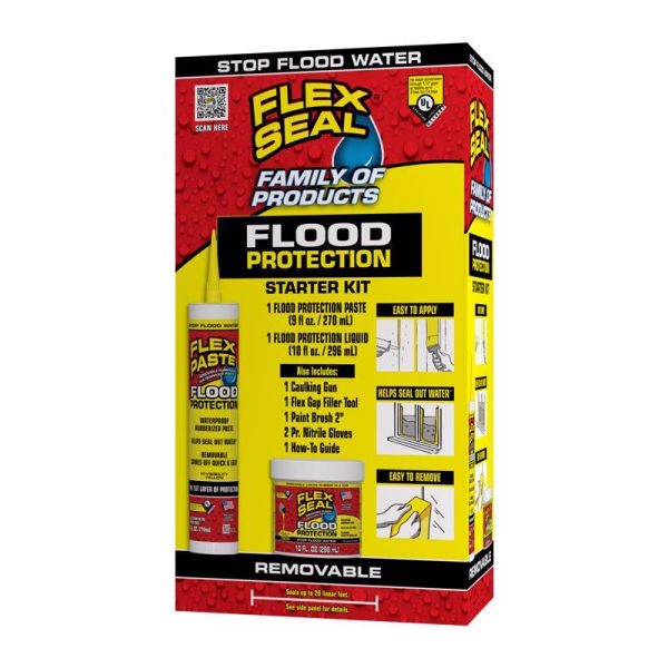 FLEX SEAL Family of Products FLOOD Protection Yellow Rubber Coating 1 box