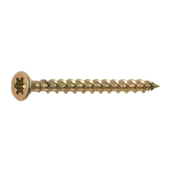 FastenMaster PAMFast No. 8 X 1-3/4 in. L Star Yellow Zinc Collated Subfloor Screws 1000 pk