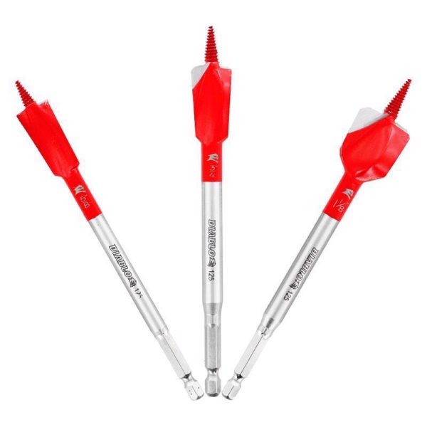 Diablo 6 in. L High Carbon Steel Spade Bit Set 3 pc